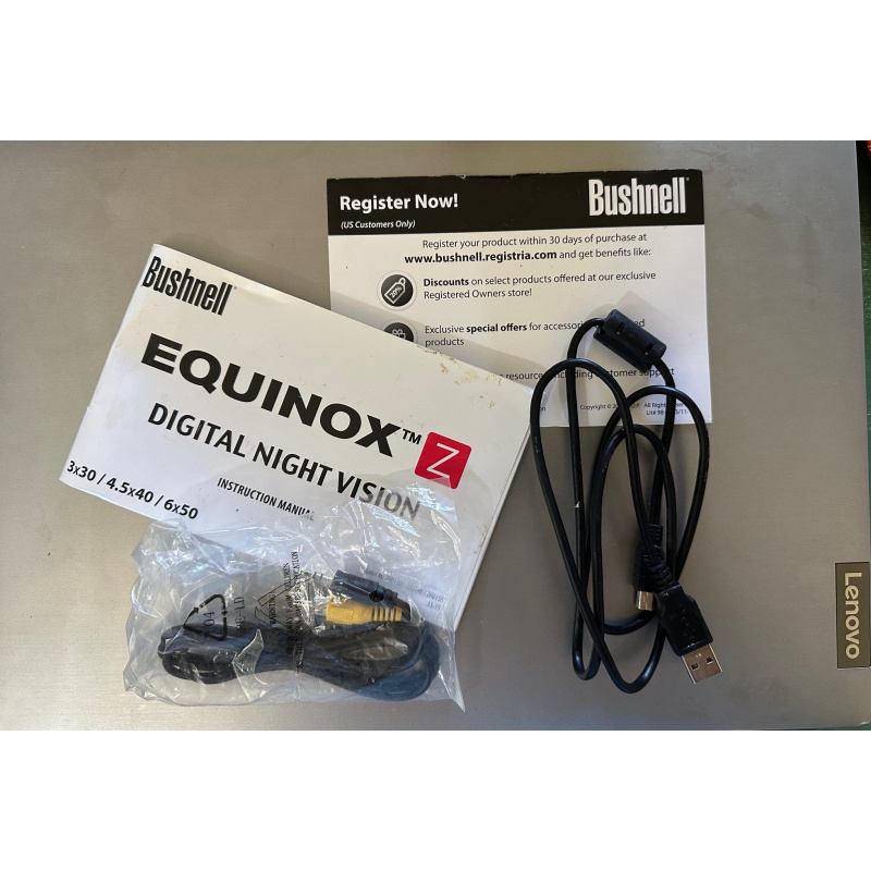 Visor Nocturno Ir Monocular Bushnell 6x50 Night Vision Equinox Z Tv Out Negro