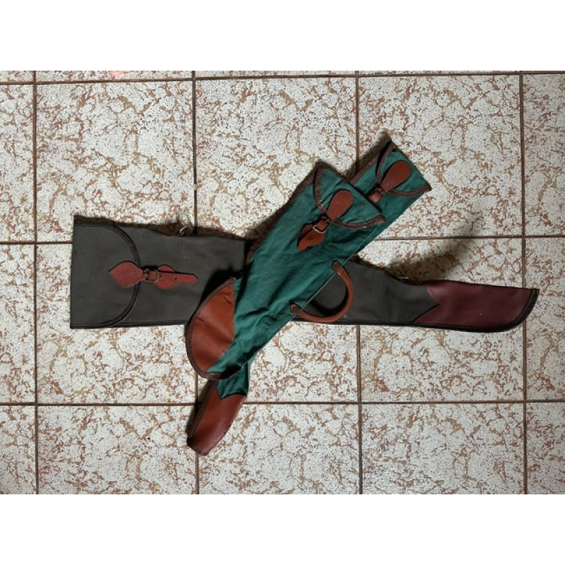 Funda Carabina Y Escopeta (lona Y Cuerina) Lote ¡¡