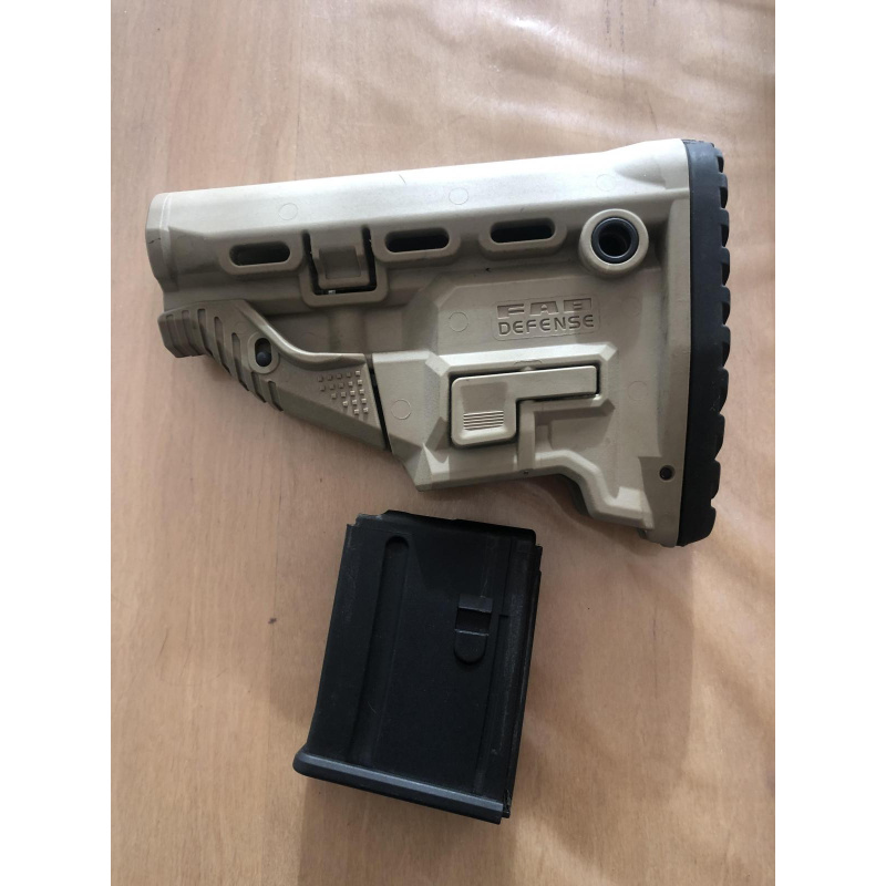 Stock Fab Defense . Para Ar15  Y Clones Con Cargador. De Reserva Cal 223