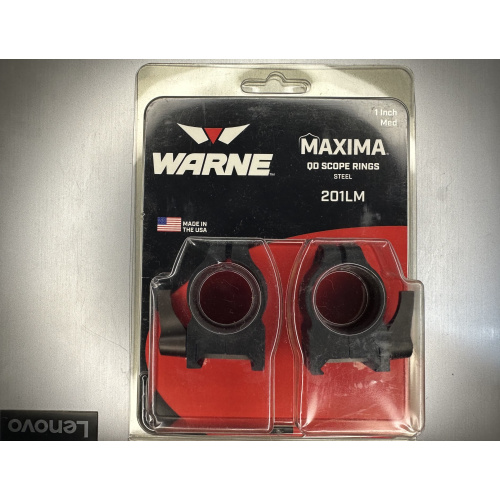 Anillas Quita Y Pon Warne 1" Base Weaver Picatinny