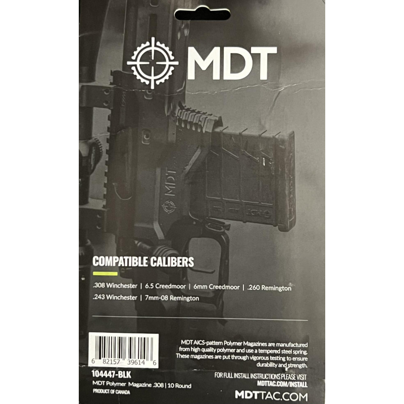 Cargador Mdt 10 Tiros .308 W / 6,5 Creedmoor Polimero U$95 Nuevo