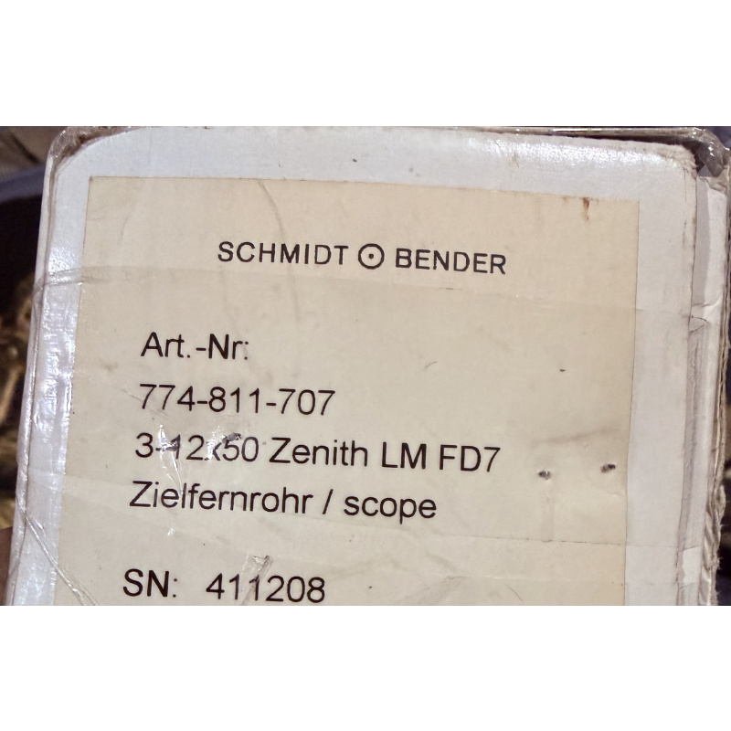 Schmidt And Bender Zenith 3-12x50 Punto Iluminado