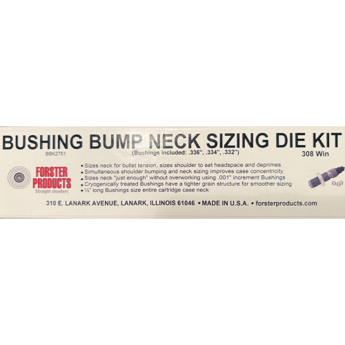 Kit Die Forster Necksizer 308 Winchester Nuevo Usd 230