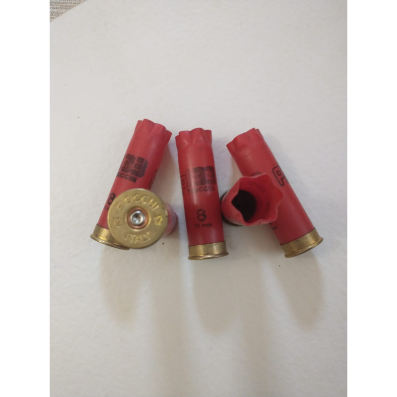Cartucho Vacios Para Recarga Fiocchi 12 70 N°8 X 25 Unidades. Hacemos Envíos.