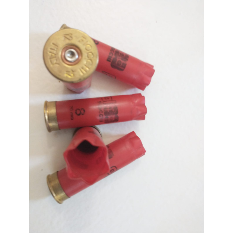 Cartucho Vacios Para Recarga Fiocchi 12 70 N°8 X 25 Unidades. Hacemos Envíos.