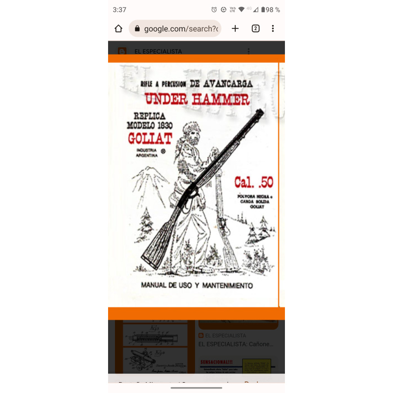 Fusil Avancarga Cal 50