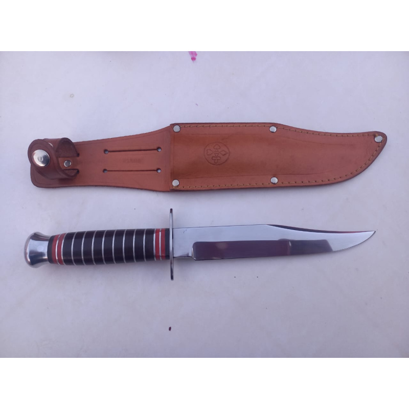 Bowie M U N D I A L  Sheriff Knife Nuevo-caja Y Vaina Originales Años 80