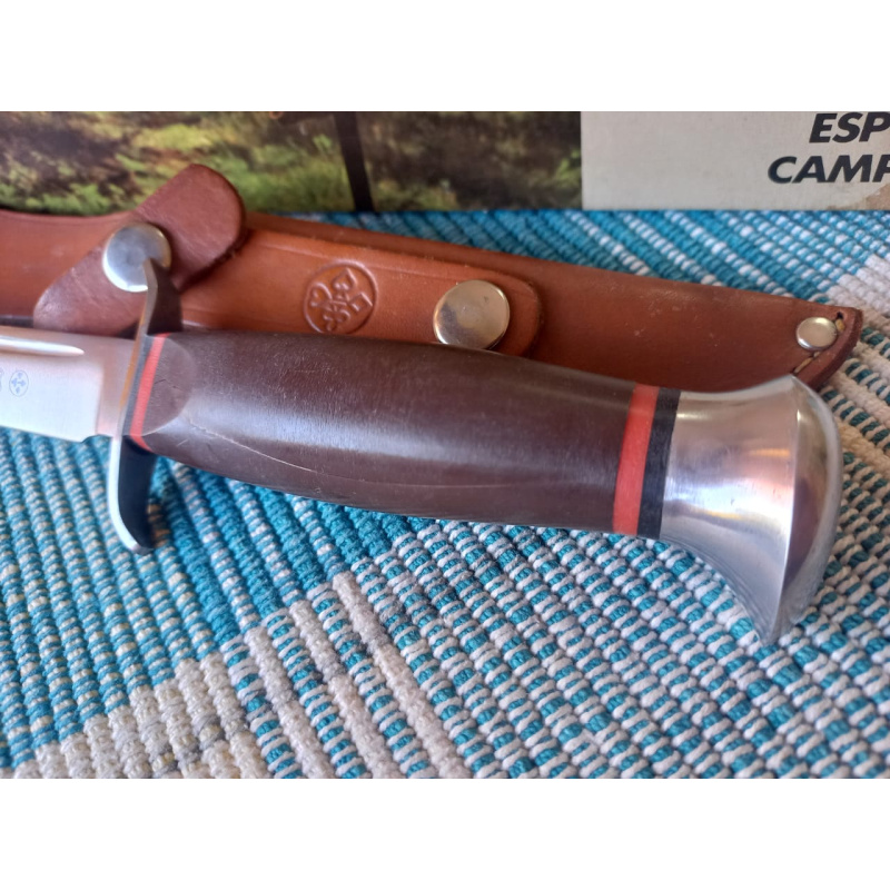 Cuchillo De Caza M U N D I A L - Brasil - Inox Cromodur - Nuevo Viejo Stock