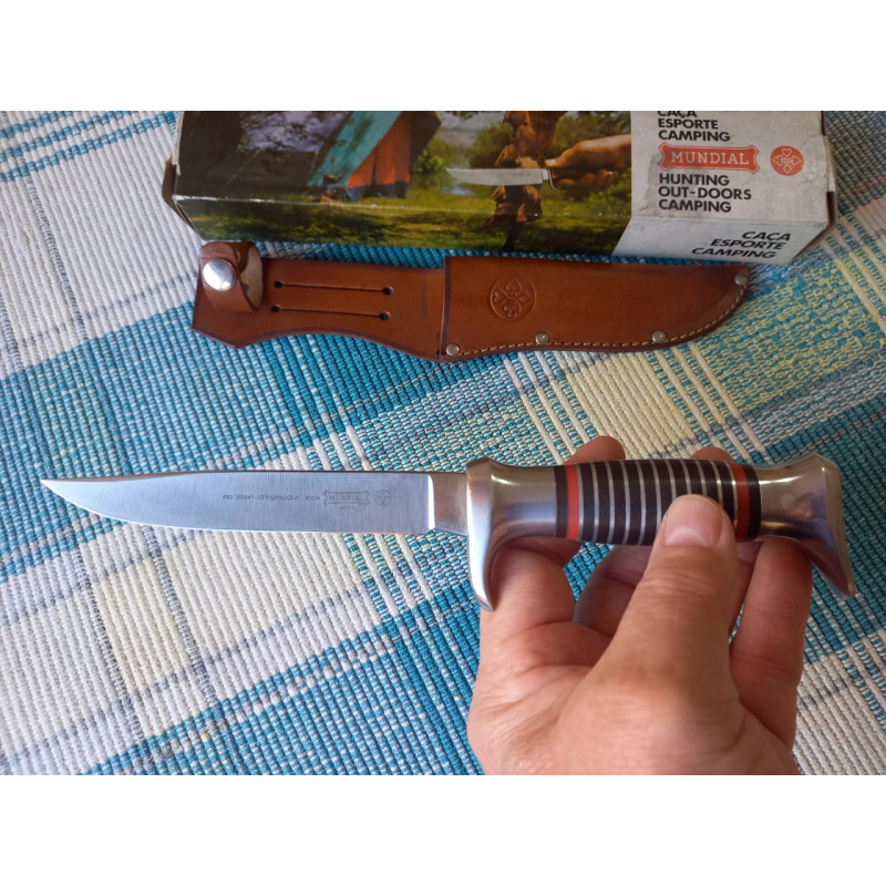 Antiguo Bowie  M U N D I A L - Brasil - Inox Cromodur - Nuevo Viejo Stock
