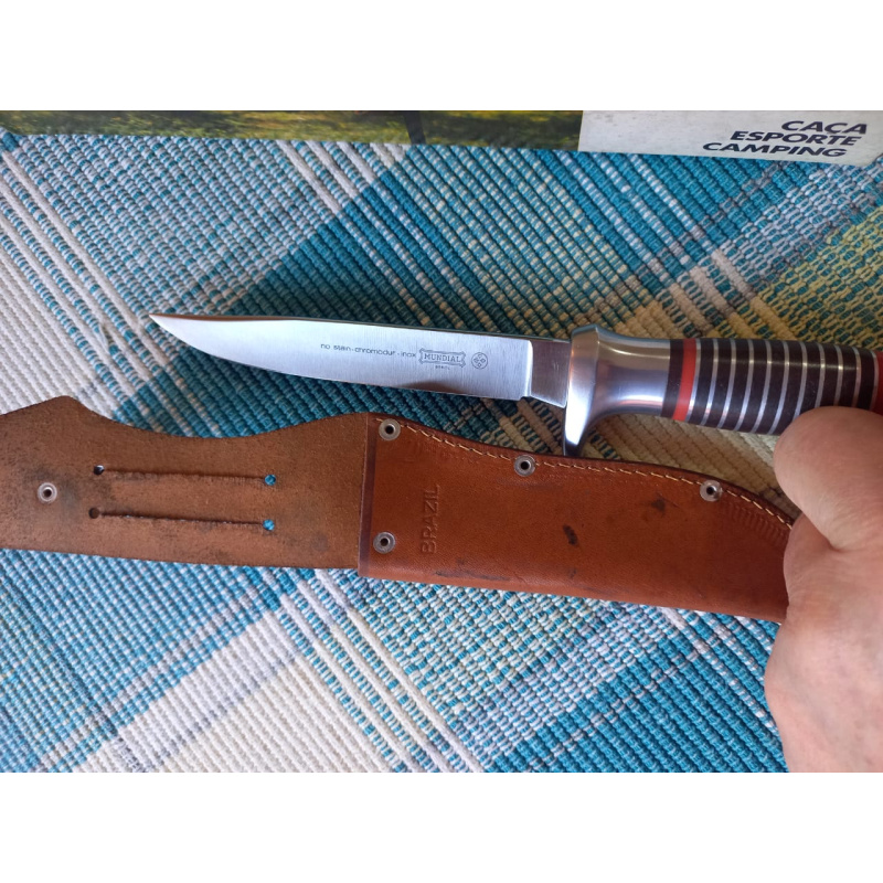 Antiguo Bowie  M U N D I A L - Brasil - Inox Cromodur - Nuevo Viejo Stock