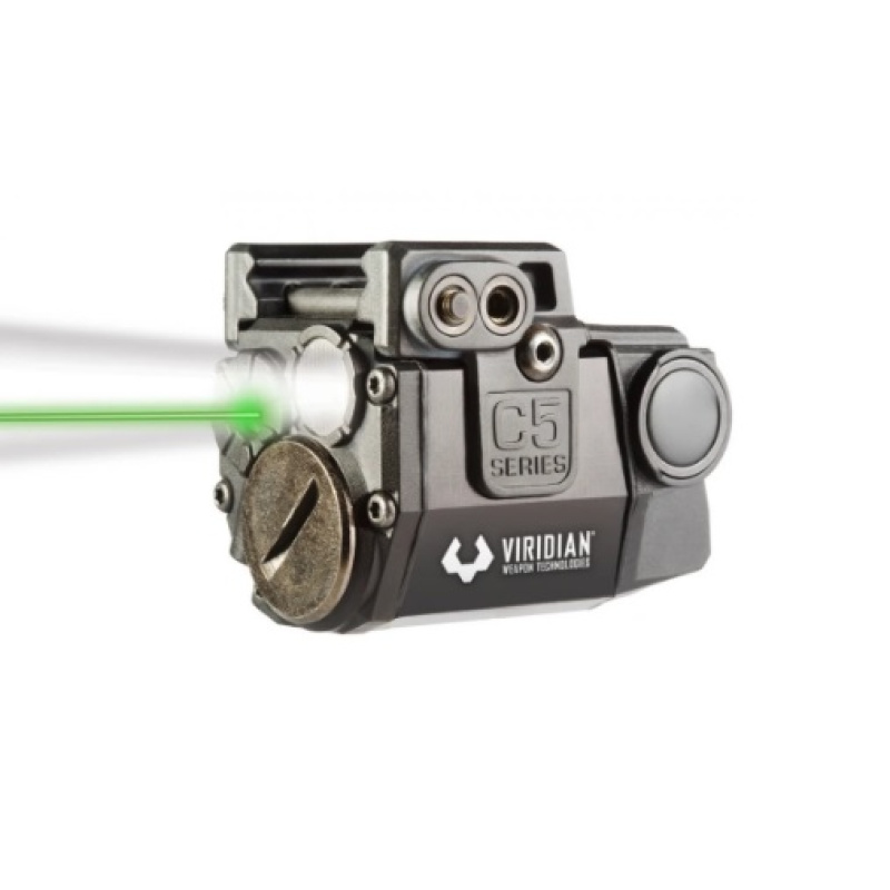 Viridian C5l Linterna Y Laser Verde Para Armas Cortas