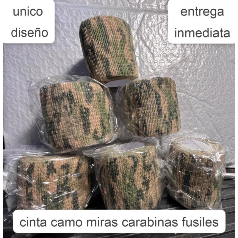 Cinta Adhesiva Camuflada Fusil Rifle Carabina Mira Caza