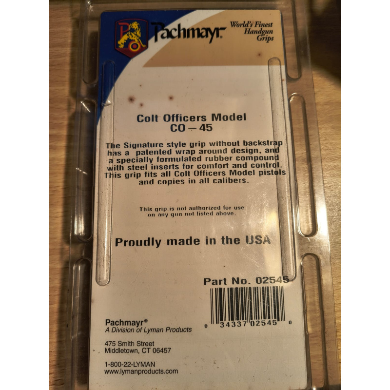 Cachas Nuevas Pachmayr Colt 1911 Officers Model Y Clones Co-45