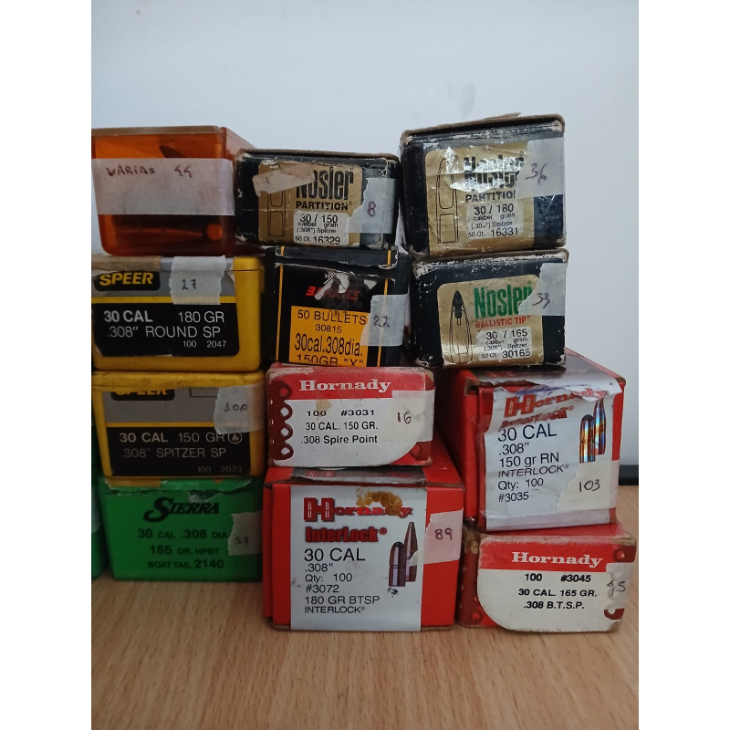 Lote De 943 Puntas Calibre 30