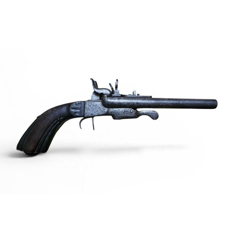 Exclusiva Pistola Fina De Viaje / Caballero – Doble Caño (circa 1850-1860)