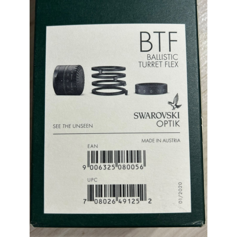 Torreta Balística Btf Para Miras Swarovsky Z8i