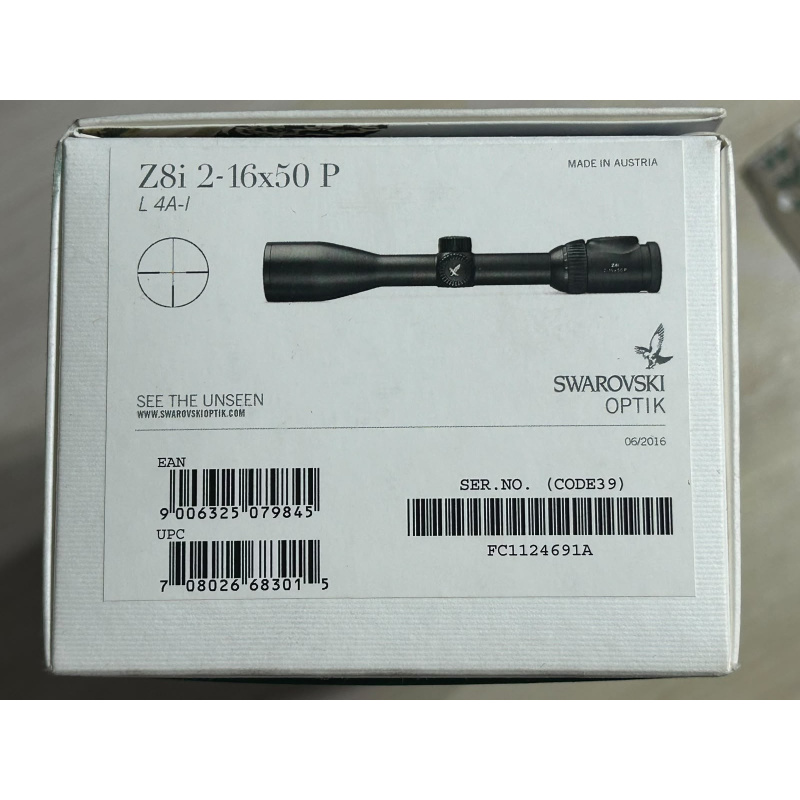 Swarovsky Z8i 2-16x50 Ret 4a