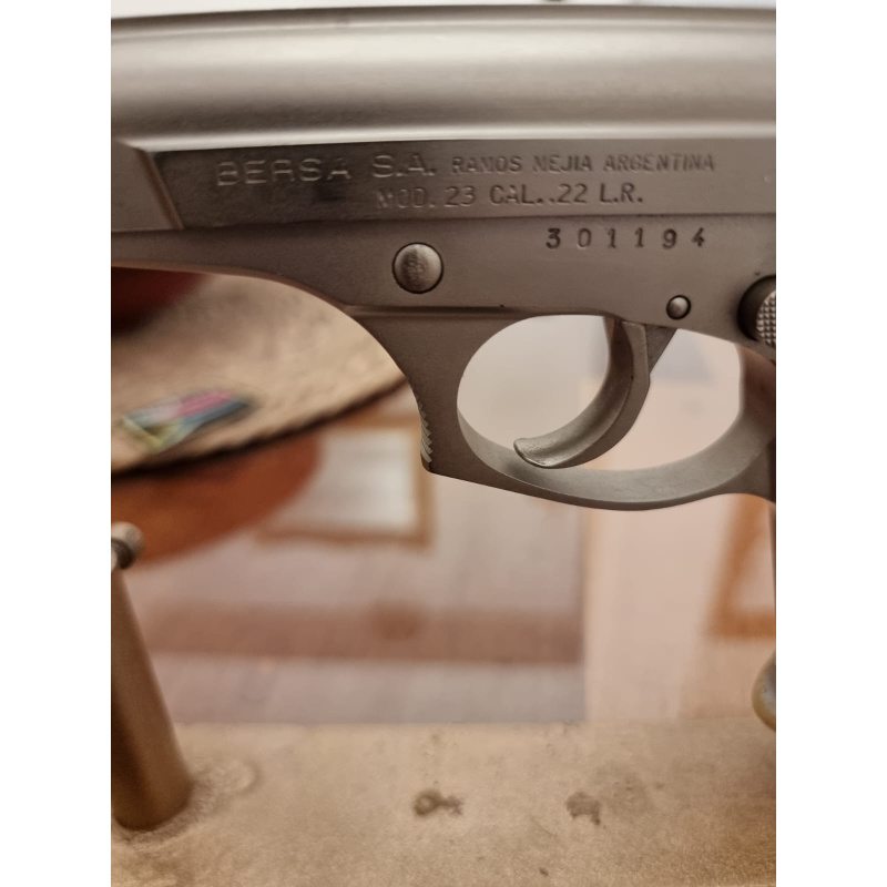 Pistola Bersa Niquelada Mod: 23 Todalmente Acero