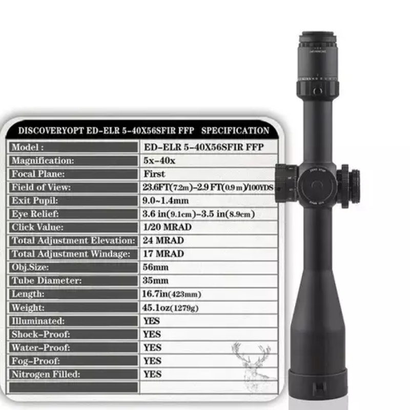 Mira Discovery Ed-elr Gen Ii 5-40x56sfir Ffp-moa