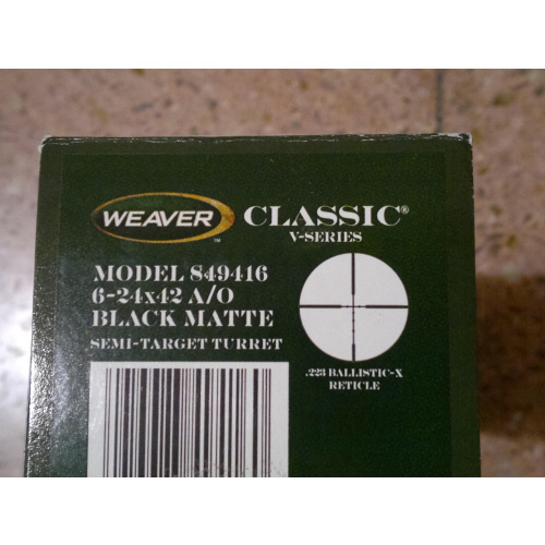 Mira Weaver Classic V 6-24x42 Reticulo Para 223 Nuevausd800