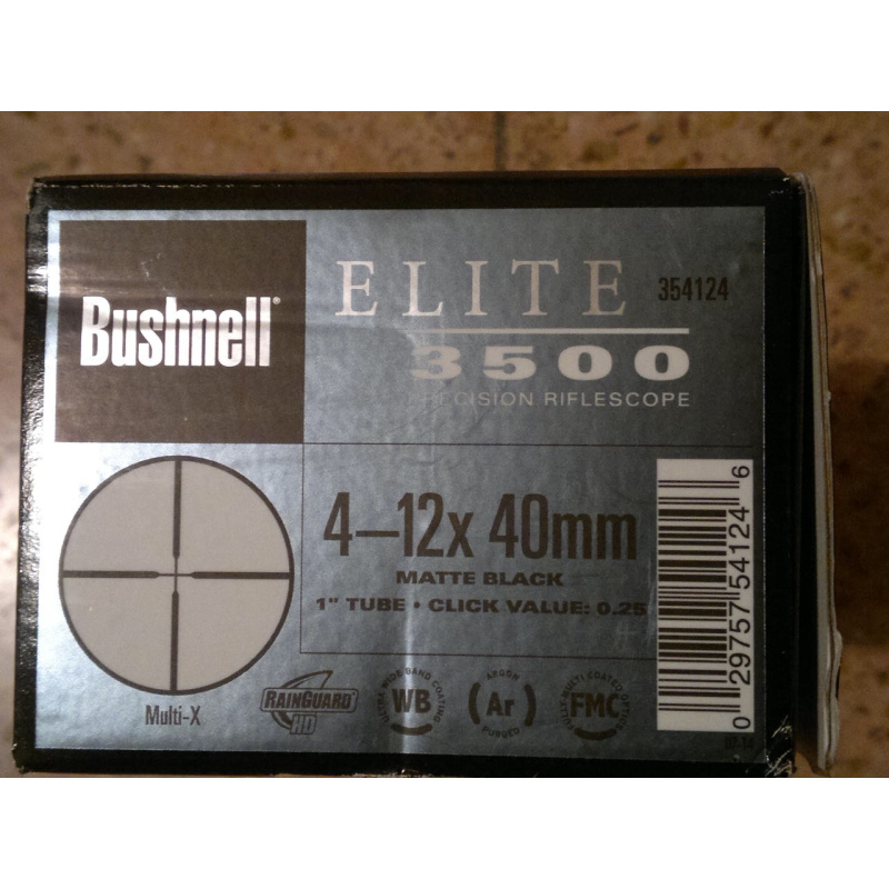 Mira Bushnell Elite 3500 4-12x40mm Nueva Usd800