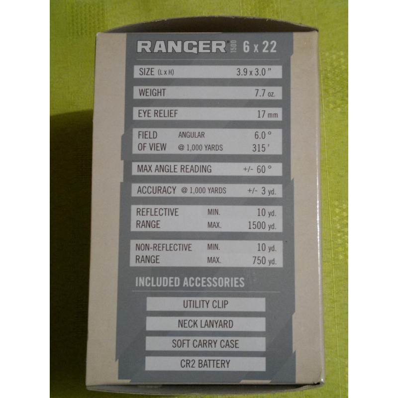 Telemetro Vortex Rtf-151 6x25 Rango 1500 Yardas Usd700 Nuevo