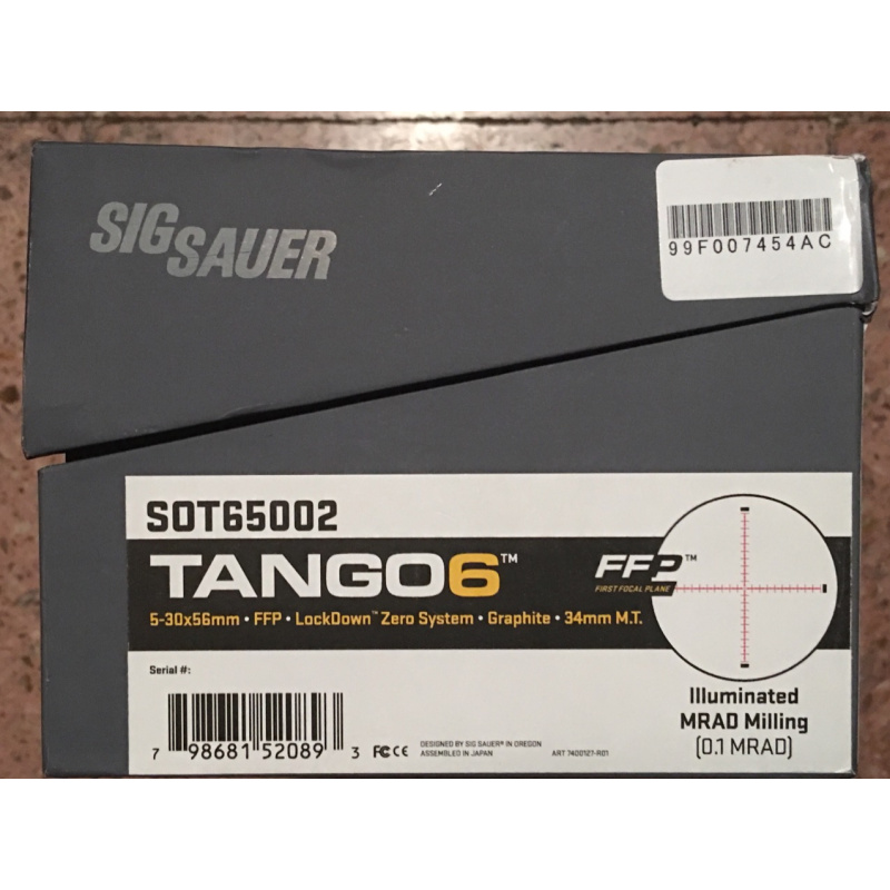 Mira Sig Sauer Tango6 5-30x56 34mm Mrad Ffp Nuevausd2800