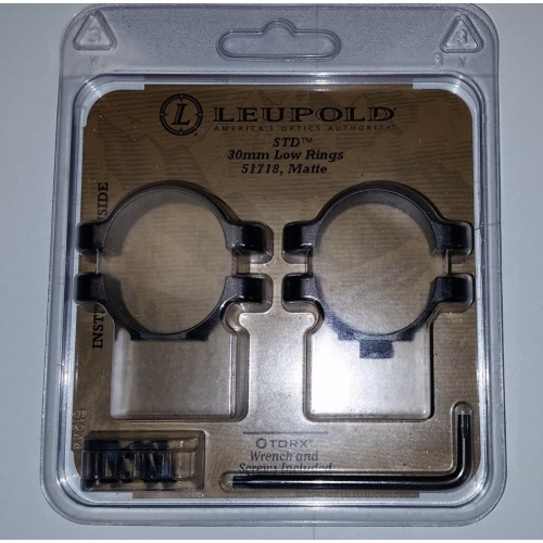 Anillas Leupold De 30mm Bajas Acero Nuevas Usd 70