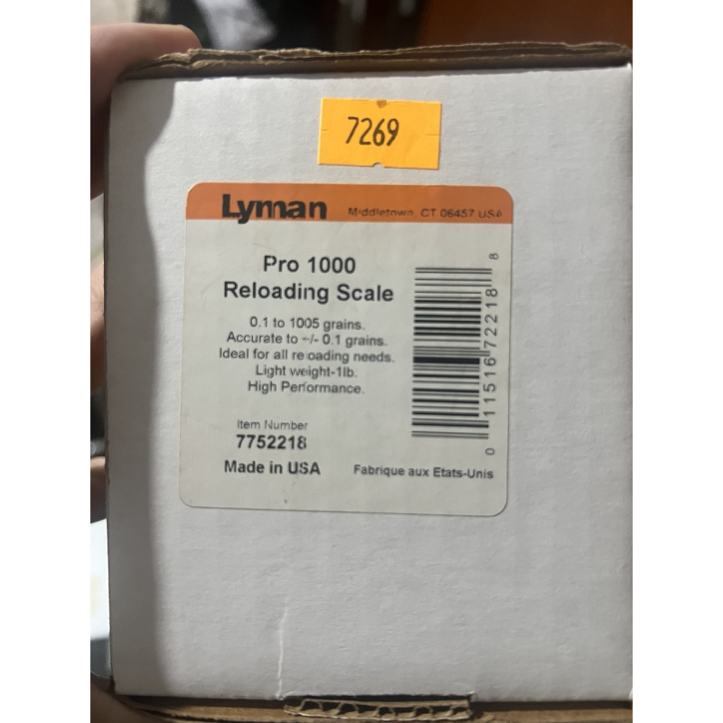 Balanza De Recarga Lyman Pro 1000 - Igual A Nueva (usado)