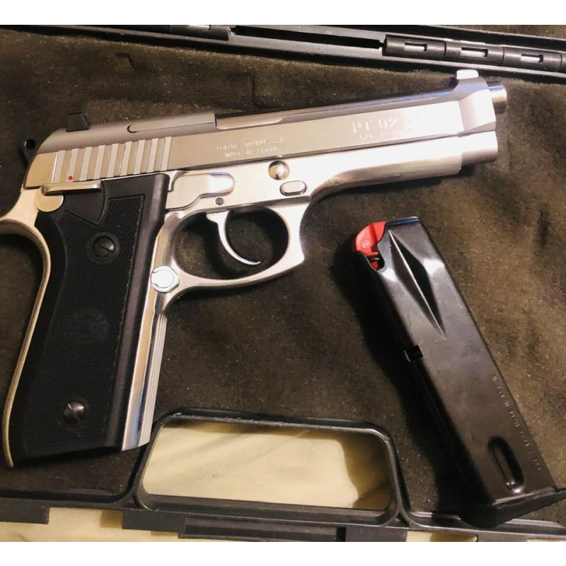 Pistola Taurus Pt 92 Afs (inox. C/2 Cargadores) En Caja Original