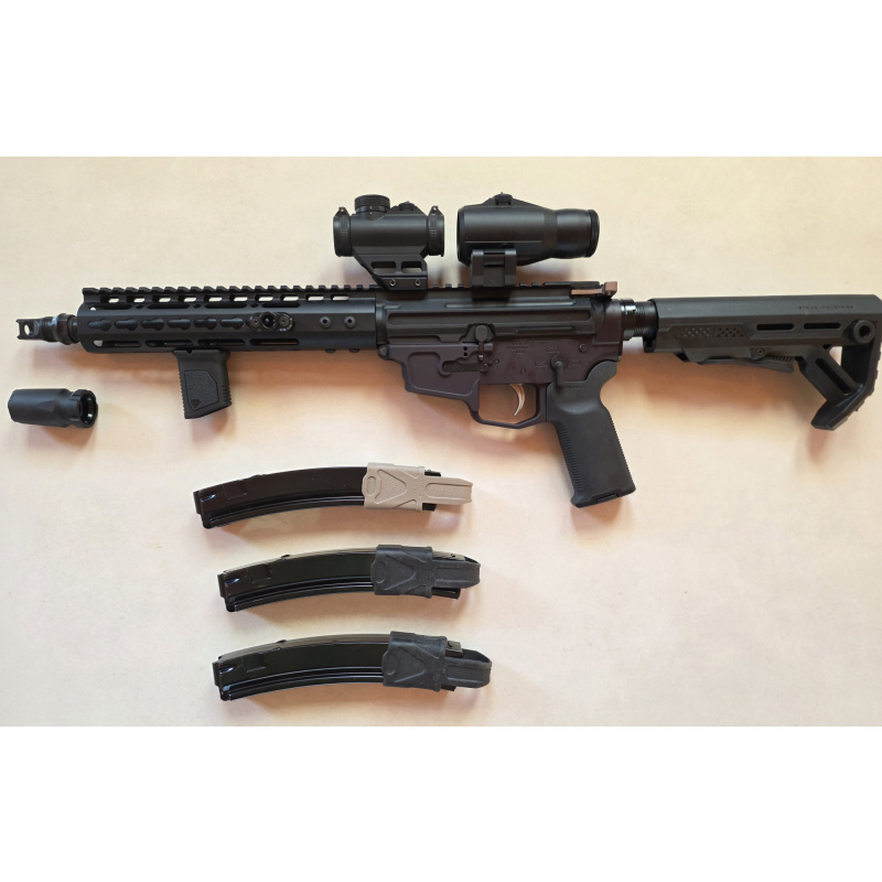 Sibian Pcc Ar15 M4 Calibre 9mm Mira Magnif Mostrum Usa Y 3 Cargadores  Mp5