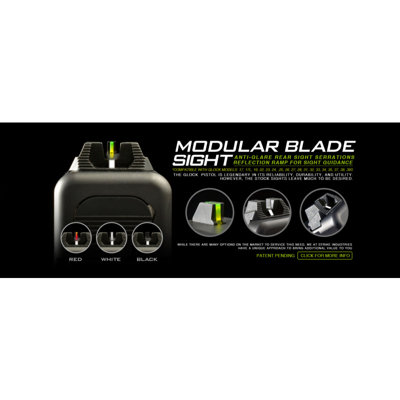 Glock Miras De Acero Con Insertos Intercambiables