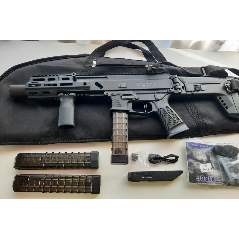 Stribog Subfusil Sp9 A1 9mm Pcc 3 Cargadores Con Culata Y Grip