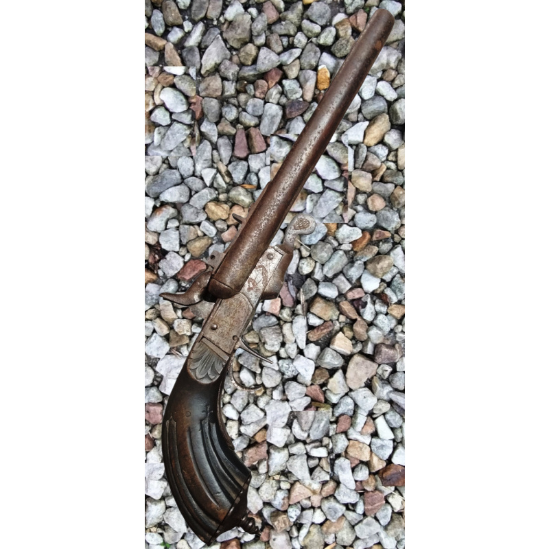 Pistola Lefaucheux De Dos Caños Calibre 12mm De Colección - No Registrable