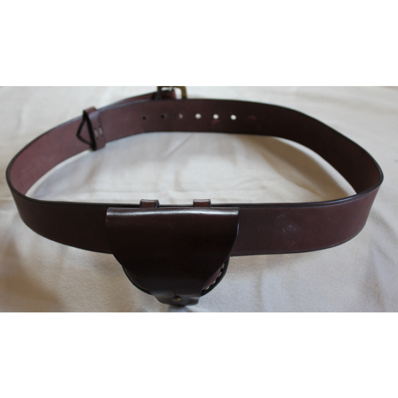 Cinturón De Cuero Con Colector De Vainas De 125cm